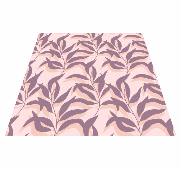 Tapis vinyle plantes palma tropical rose - TenStickers