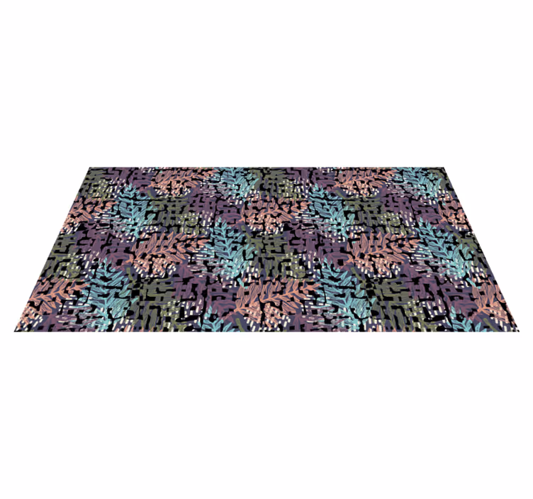 Tapis vinyle plantes floraison colorée originale - TenStickers