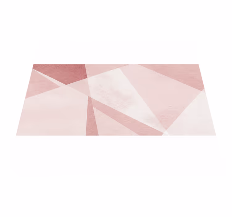 Tapis vinyle géométrique turquoise pastel - TenStickers