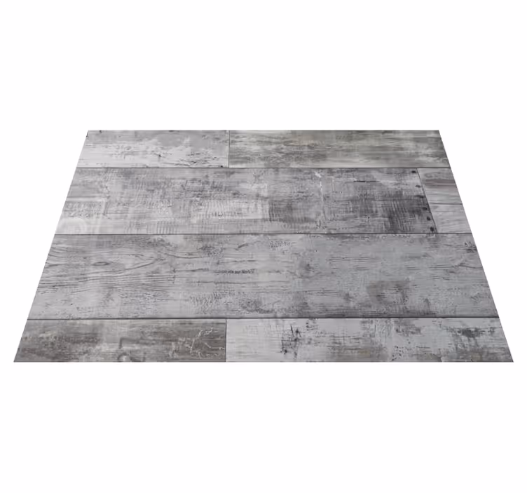Tapis vinyle salle à manger lattes en bois gris - TenStickers