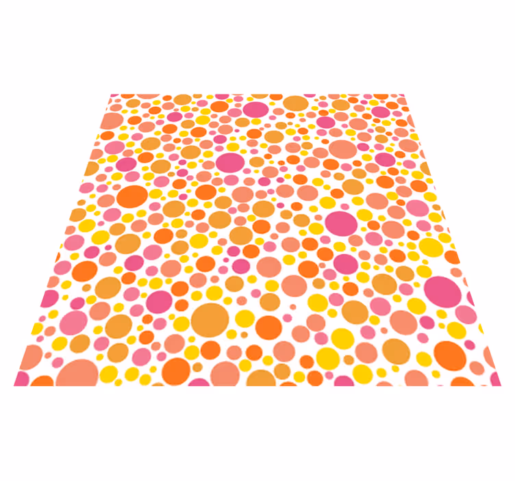 Tapis vinyle salle à manger bulles chaudes - TenStickers