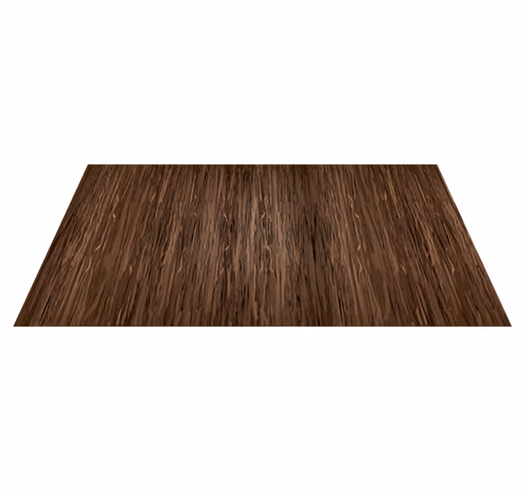 Tapis vinyle salle à manger effet bois foncé - TenStickers