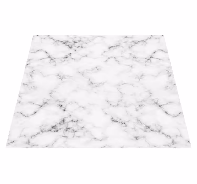 Tapis vinyle salle à manger marbre gris pour table - TenStickers
