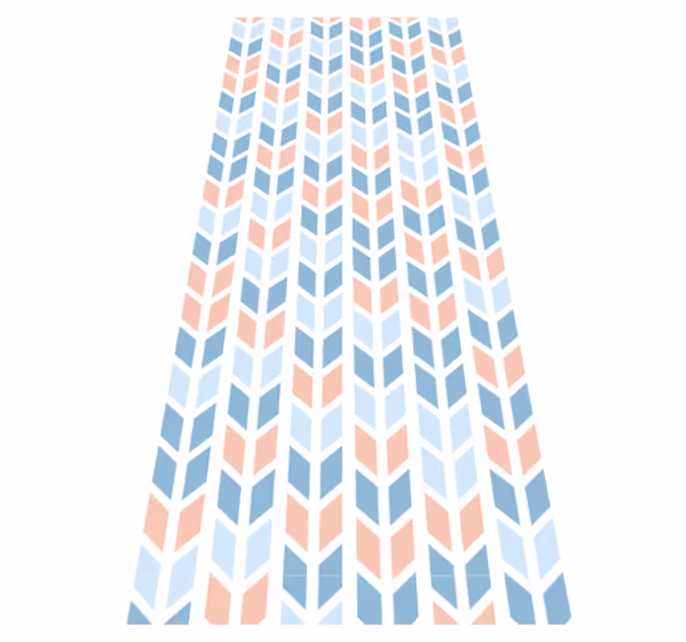 Tapis vinyle cuisine flèches verticales nordiques - TenStickers