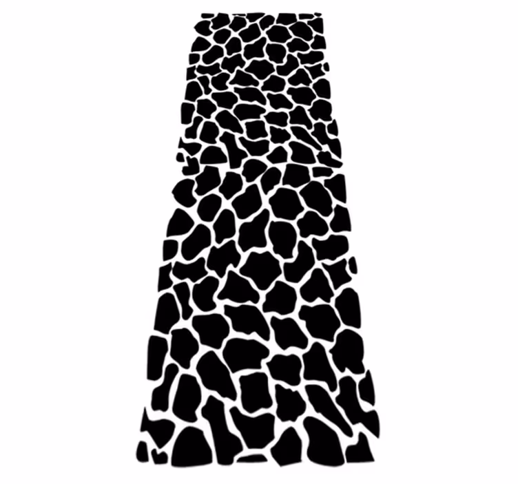 Tapis vinyle salle de bain motif girafe - TenStickers