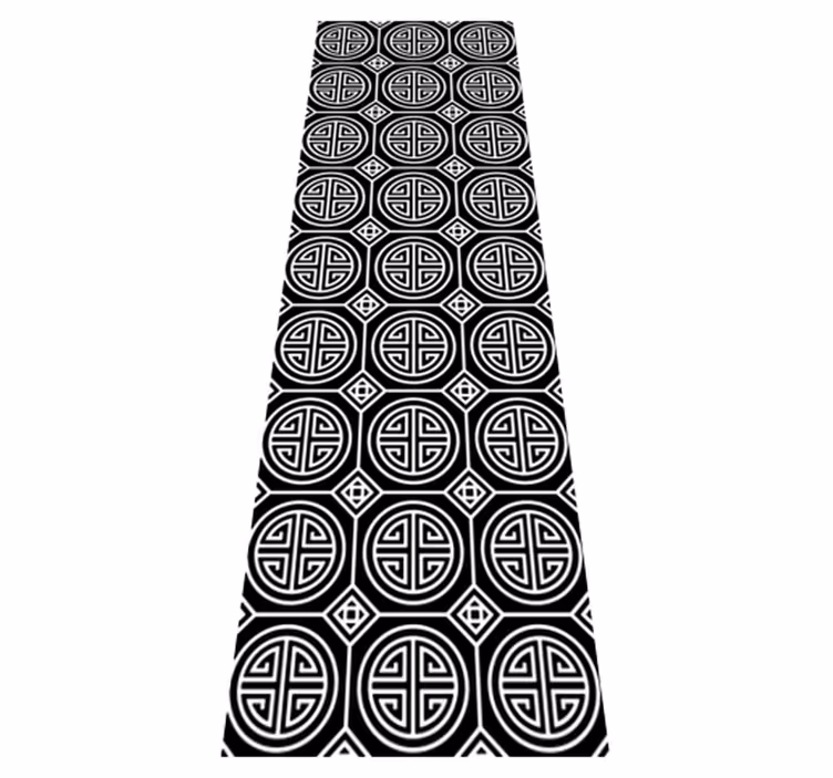 Tapis vinyle salle de bain style minimalisme japonais - TenStickers