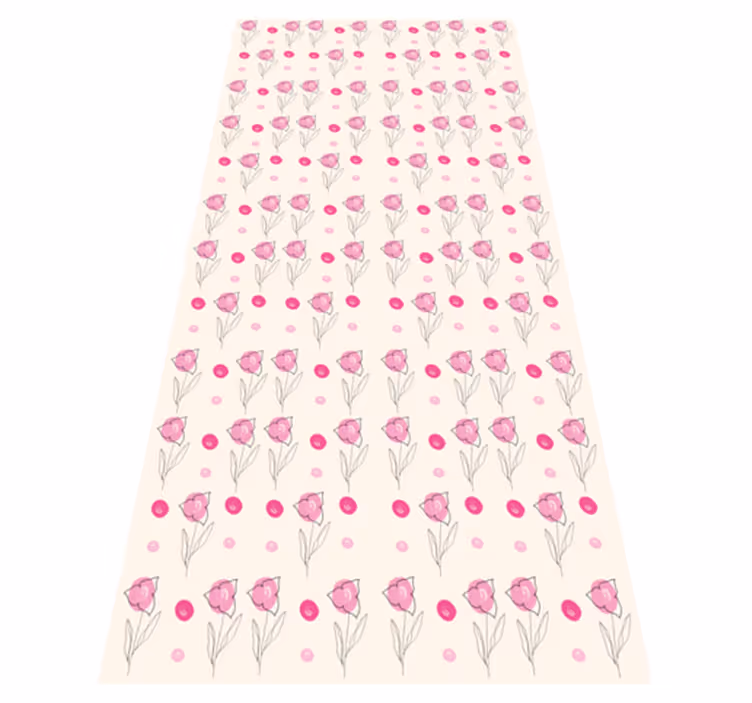 Tapis vinyle plantes bougainvillier patrón - TenStickers