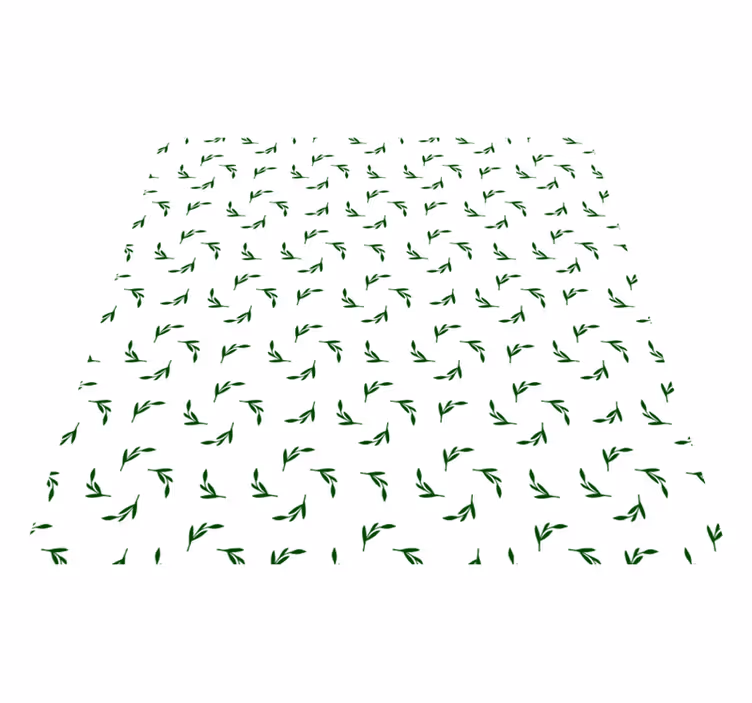 Tapis vinyle plantes illustration de feuilles botaniques - TenStickers