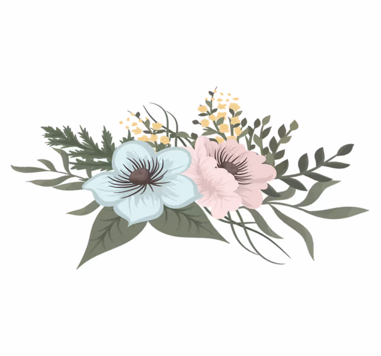 Tapis vinyle plantes arrangement botanique - TenStickers