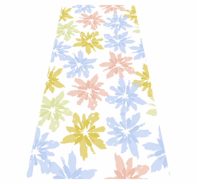 Tapis vinyle chambre autocollant floral pour fenêtre - TenStickers