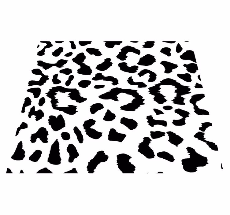 Tapis vinyle motif animal léopard simple - TenStickers