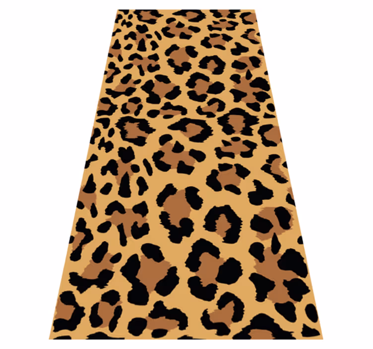 Tapis vinyle motif animal imprimé panthère - TenStickers