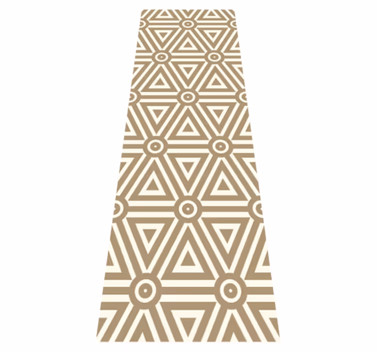 Tapis vinyle géométrique design rétro vintage - TenStickers