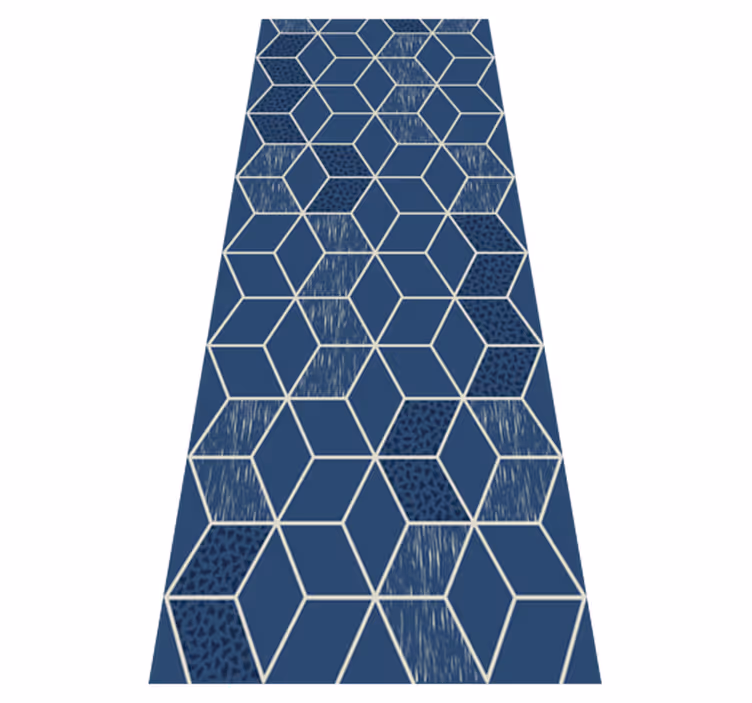 Tapis vinyle géométrique vittoria vieilli - TenStickers