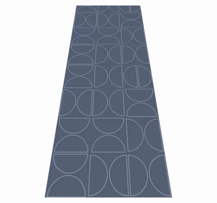 Tapis vinyle géométrique courbe de symétrie rasch - TenStickers