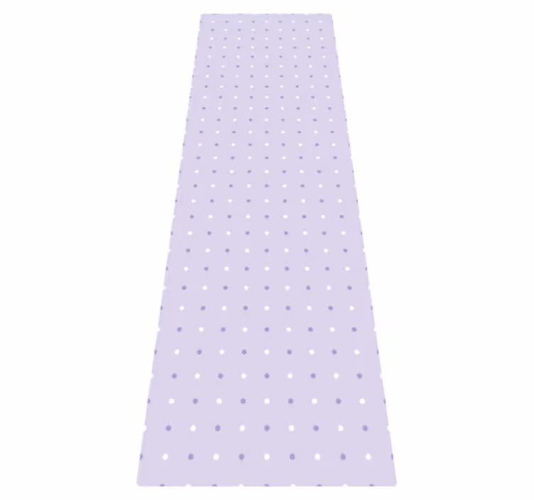 Tapis vinyle chambre motif pois violet et blanc - TenStickers