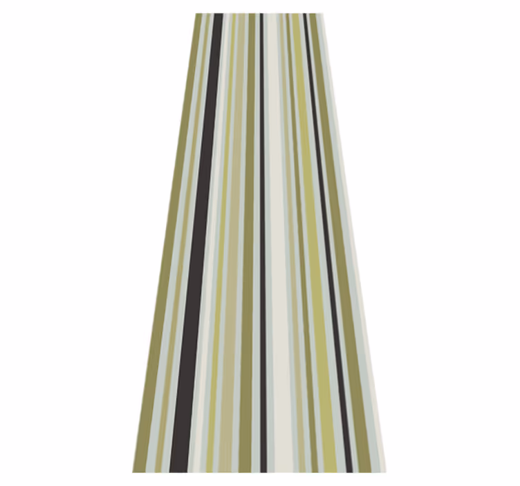 Tapis vinyle chambre motifs géométriques lignes vertes - TenStickers