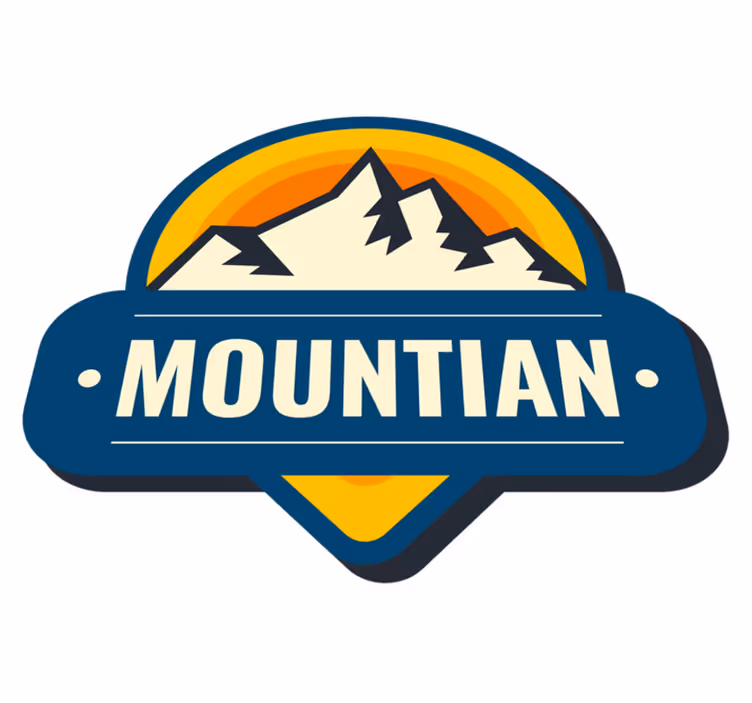 Tapis vinyle nature logo explorateurs de montagne - TenStickers