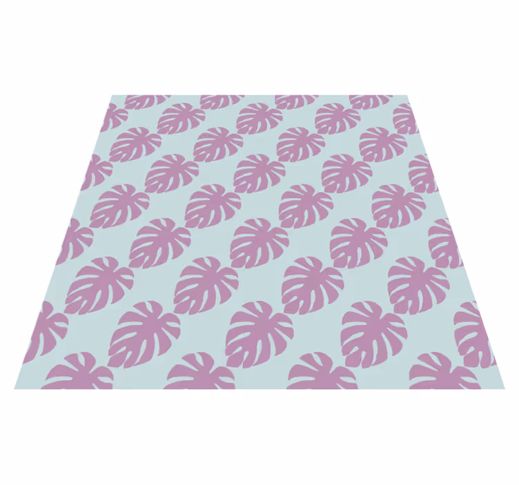 Tapis vinyle nature imprimé motif feuilles - TenStickers