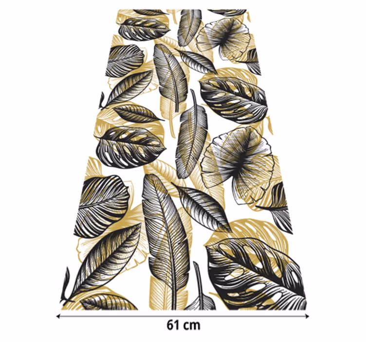 Tapis vinyle plantes élégantes tropicales - TenStickers