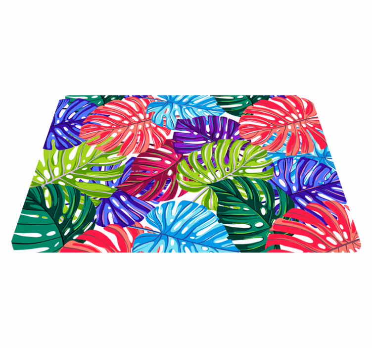 Tapis vinyle plantes monstera tropicale - TenStickers