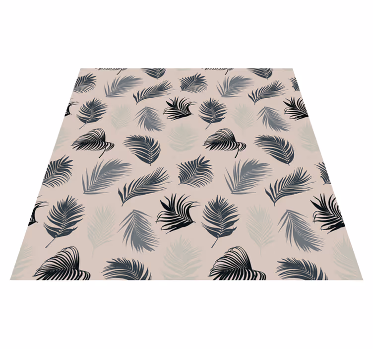 Tapis vinyle plantes mélange luxuriant de palmiers - TenStickers