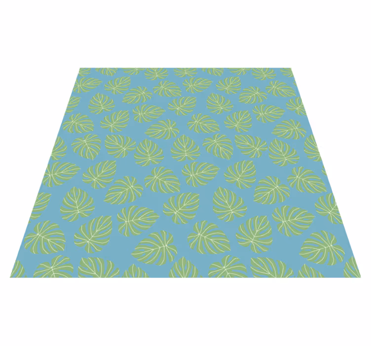 Tapis vinyle plantes design feuilles vertes estivales - TenStickers