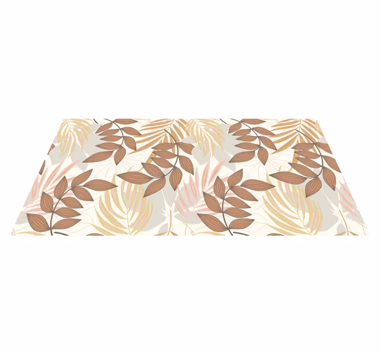 Tapis vinyle plantes inspiration Élégante feuille - TenStickers