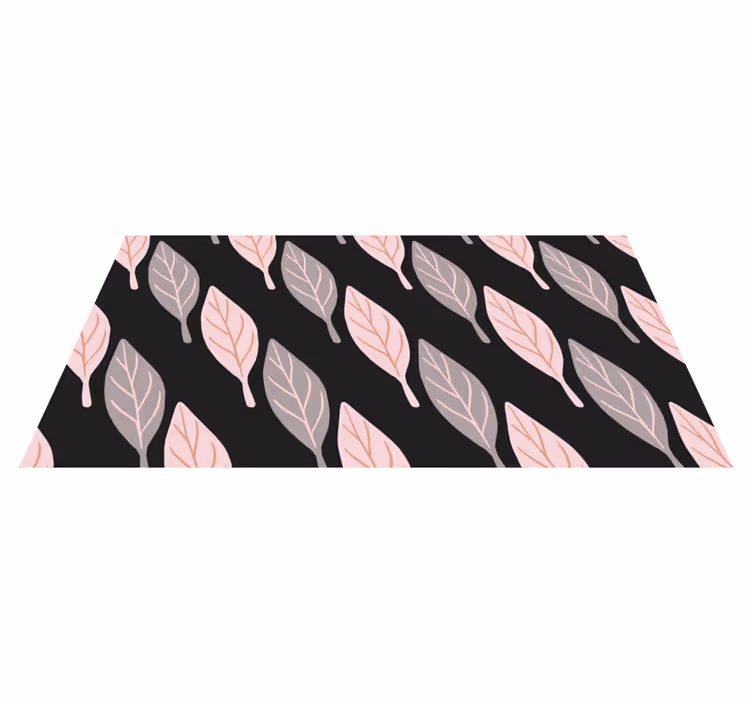 Tapis vinyle plantes motif feuilles élégant - TenStickers