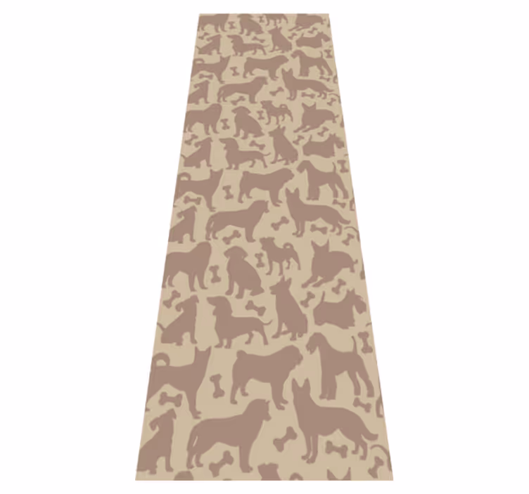 Tapis vinyle chambre motif chien sans couture - TenStickers