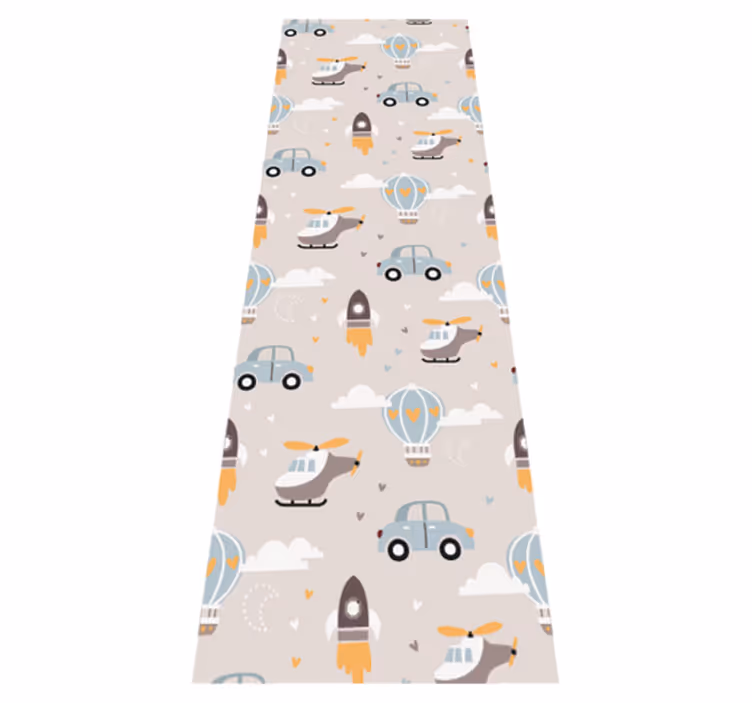 Tapis vinyle chambre illustration mignonne pour enfants - TenStickers