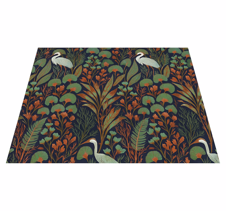 Tapis vinyle chambre nature asiatique exotique - TenStickers