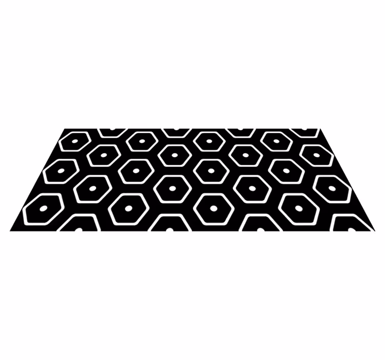 Tapis vinyle géométrique motif minimaliste - TenStickers
