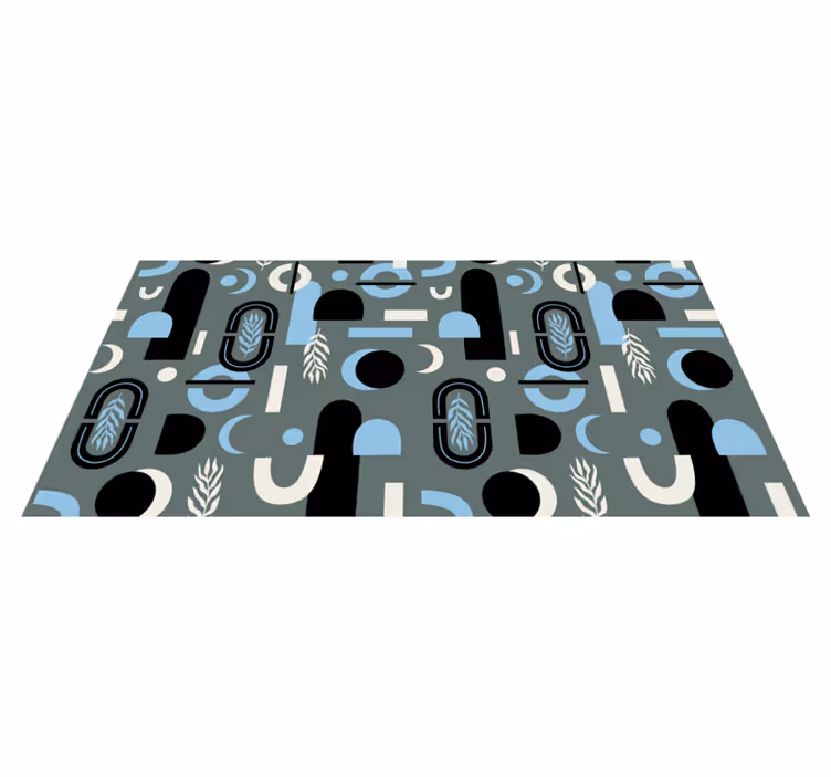 Tapis vinyle géométrique fond abstrait élégant - TenStickers
