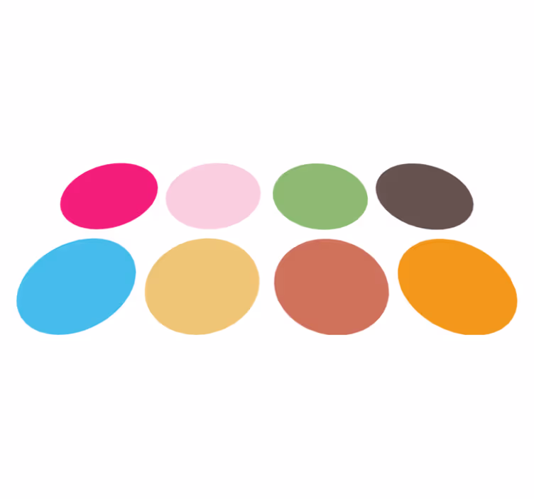 Tapis vinyle pour enfants cercles colorés - TenStickers