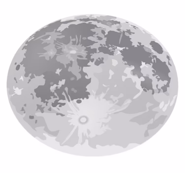 Tapis vinyle pour enfants pleine lune - TenStickers