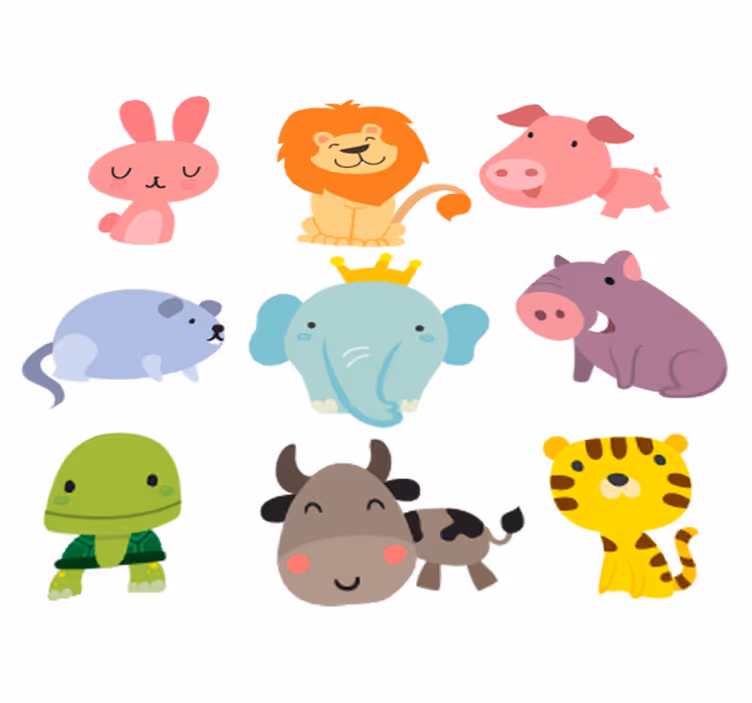 Tapis vinyle pour enfants stickers animaux d'enfants - TenStickers