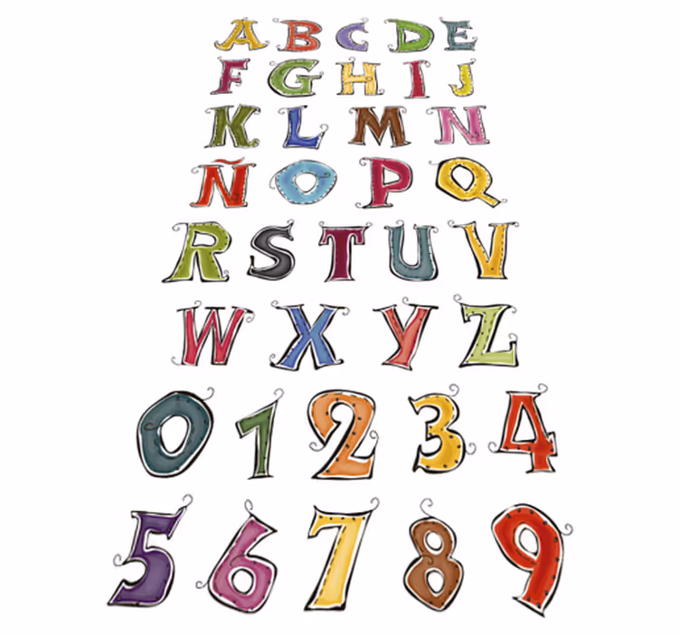 Tapis vinyle pour enfants abécédaire complet espagnol - TenStickers