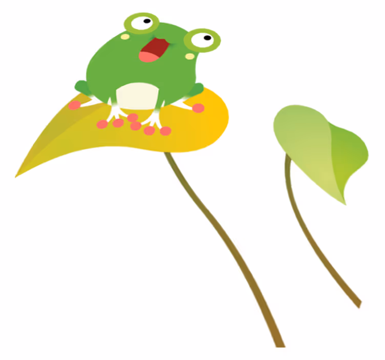 Tapis vinyle pour enfants grenouille chantante - TenStickers