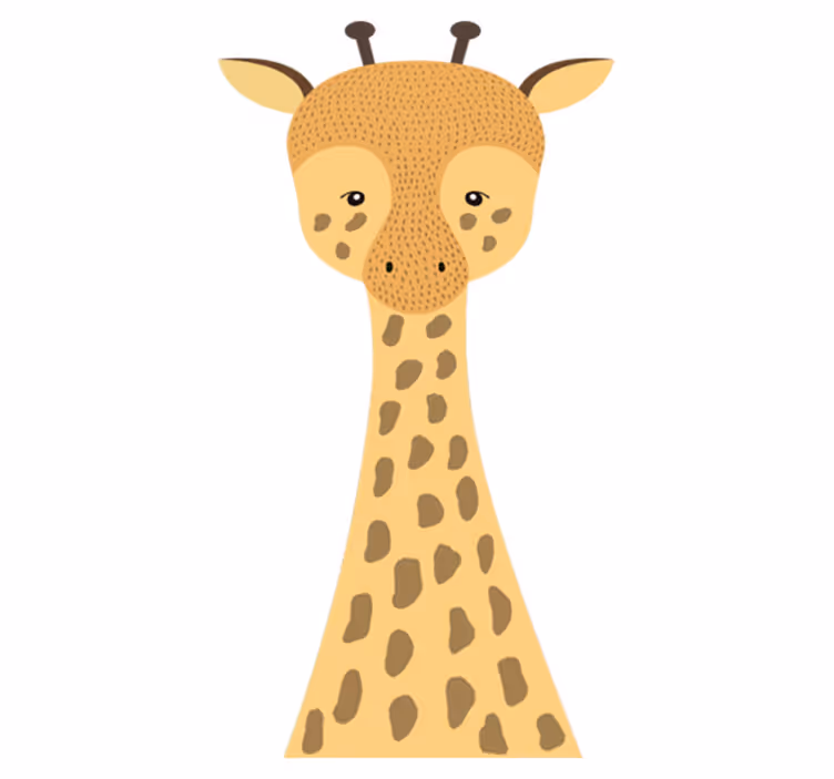 Tapis vinyle pour enfants dessin girafe bébé - TenStickers