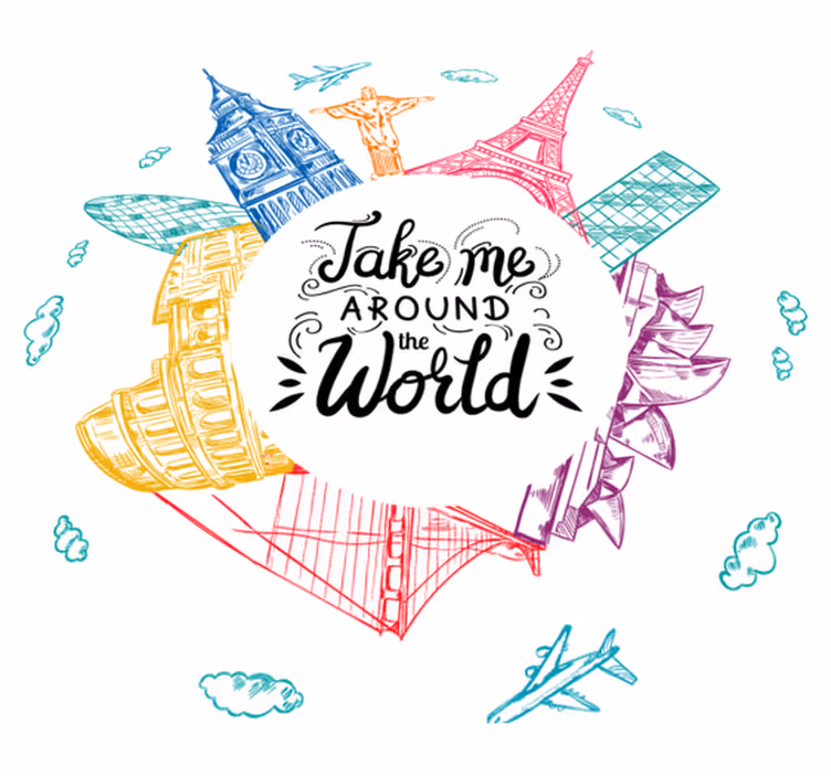 Tapis vinyle chambre joyaux du monde - TenStickers