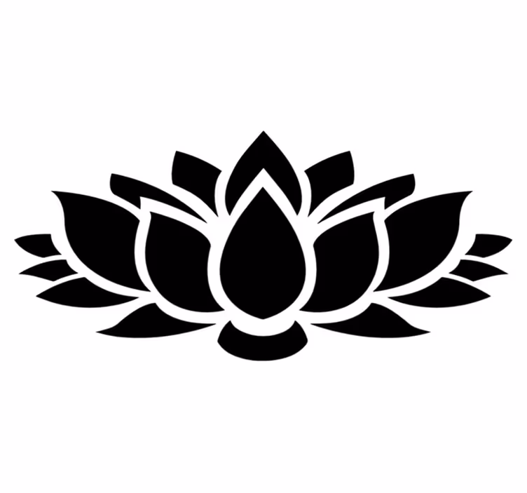 Tapis vinyle chambre lotus simple - TenStickers