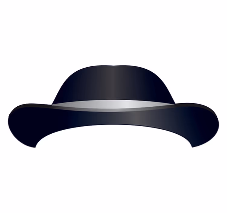 Tapis vinyle chambre chapeau haut de forme - TenStickers