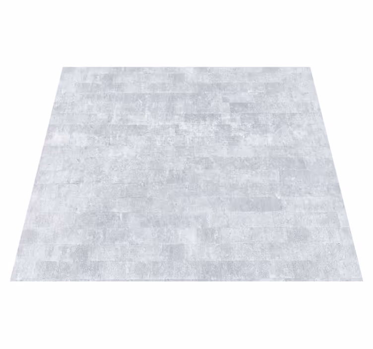 Tapis vinyle salle de bain motif briques grises usées - TenStickers