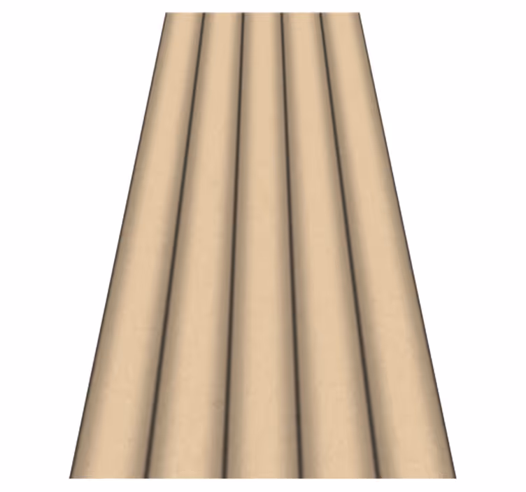 Tapis vinyle salle de bain motif tubes marron minimaliste - TenStickers