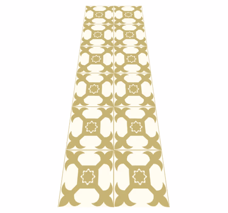Tapis vinyle salle de bain motif carreaux lumineux élégants - TenStickers