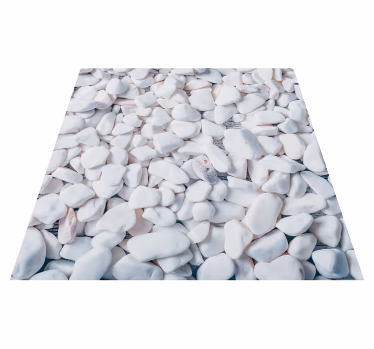 Tapis vinyle salle de bain effet sol en pierre - TenStickers