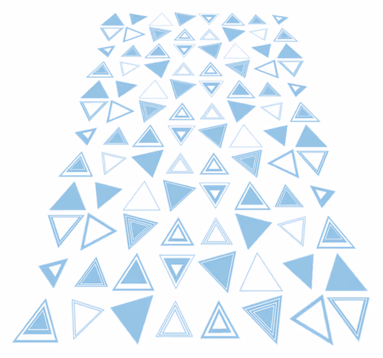 Tapis vinyle salle de bain motif carrelage triangle - TenStickers