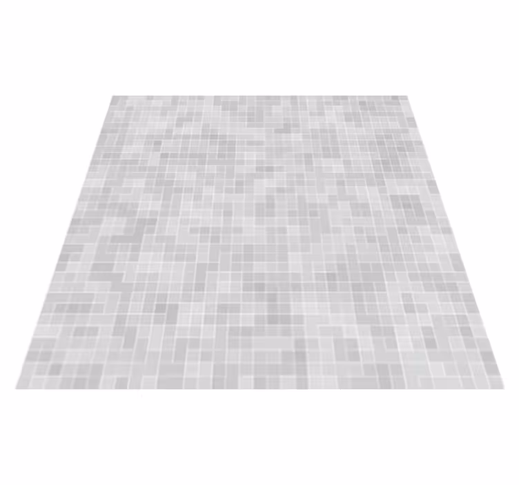 Tapis vinyle salle de bain mosaïque carreaux gris blanc - TenStickers