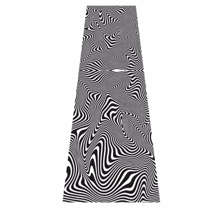 Tapis vinyle salle de bain effet 3d zebra - TenStickers